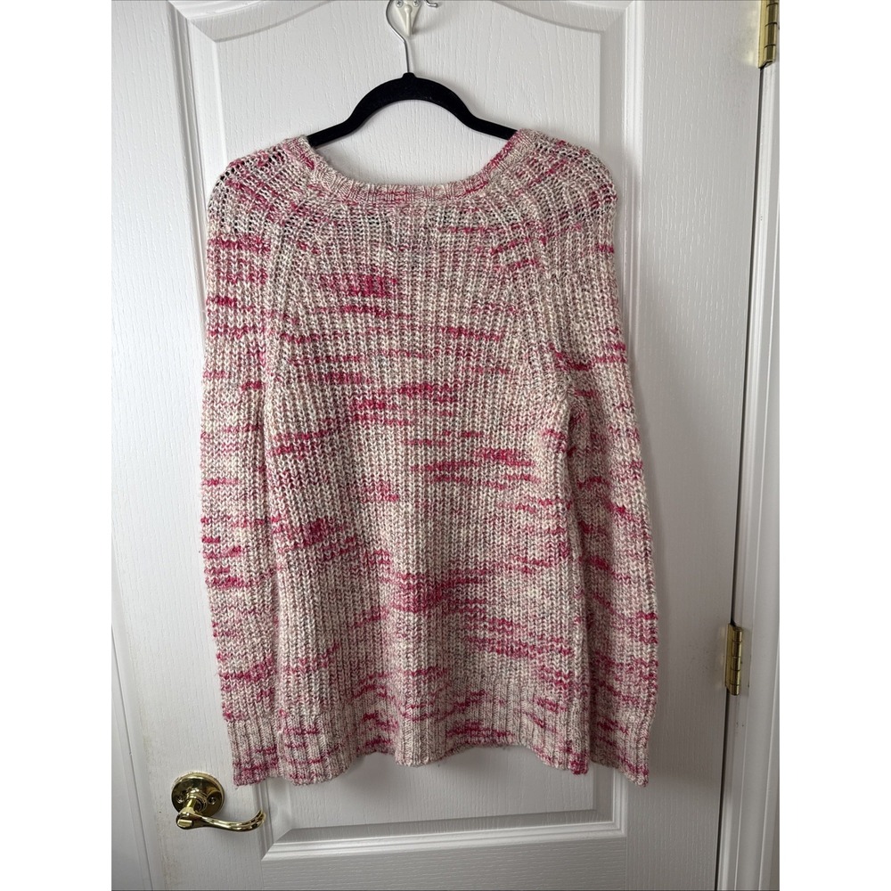 American Eagle Womens S Jegging Sweater Pink Marled Tunic Knit Top